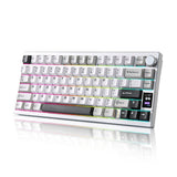 YUNZII AL80 QMK/VIA Aluminum LCD Mechanical Keyboard mechkeysshop 