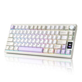 YUNZII AL80 QMK/VIA Aluminum LCD Mechanical Keyboard mechkeysshop 