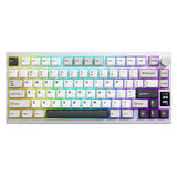 YUNZII AL80 QMK/VIA Aluminum LCD Mechanical Keyboard mechkeysshop AL80 Silver YUNZII Cocoa Cream V2 Linear Switch 