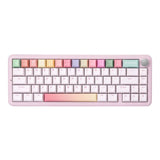 YUNZII B68 Wireless Mechanical Keyboard mechkeysshop B68 Pink Cocoa Cream V2 Switch 