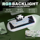 YUNZII C68 Panda Wireless Hi-Fi Mechanical Keyboard mechkeysshop 