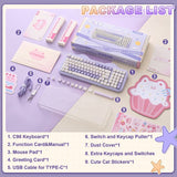 YUNZII C98 Cake Meow Wireless Mechanical Keyboard mechkeysshop 