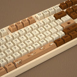 YUNZII Coffee Cat Cherry Profile Keycaps Set mechkeysshop 