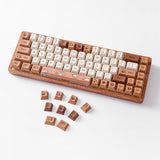 YUNZII Coffee Cat Cherry Profile Keycaps Set mechkeysshop 