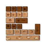 YUNZII Coffee Cat Cherry Profile Keycaps Set mechkeysshop 