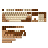 YUNZII Coffee Cat Cherry Profile Keycaps Set mechkeysshop 