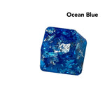 YUNZII Handmade Resin Artisan Keycaps mechkeysshop Ocean Blue Keycap * 1 