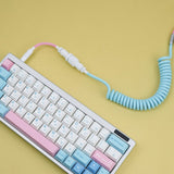 YUNZII Ice Cream Custom Coiled Aviator USB Cable mechkeysshop 