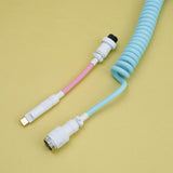 YUNZII Ice Cream Custom Coiled Aviator USB Cable mechkeysshop 