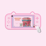 YUNZII Keynovo Gaming Shaped Mouse Mat Desk Pad mechkeysshop Pink 3mm 