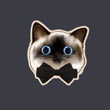 YUNZII Keynovo Siamese Cat Shaped Mouse Mat Desk Pad mechkeysshop S(25*24cm) 