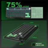 YUNZII L75 Low Profile Wireless Mechanical Keyboard mechkeysshop 