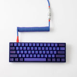 YUNZII NEON Custom Coiled Aviator USB Cable Cord mechkeysshop 