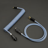 YUNZII Vintage Orange/Arctic Custom Coiled Aviator USB Cable Cord mechkeysshop Arctic 