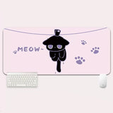 YUZNII Oversized Cartoon Kitten Mouse Pad Desk Mat mechkeysshop 800*300mm Cute cate 