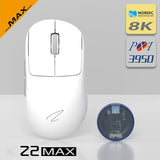 Zaopin Z2 MAX Swappable Switch 8K Wireless PAW3950 Mouse mechkeysshop Z2 MAX White(Grey Bottom) 