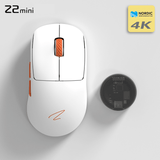 Zaopin Z2 Mini Swappable Switch PAW3950 Wireless Mouse mechkeysshop Z2 Mini 4K White(Orange Bottom) 
