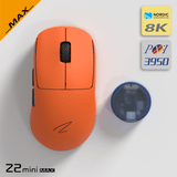 Zaopin Z2 Mini Swappable Switch PAW3950 Wireless Mouse mechkeysshop Z2 Mini Max 8K Orange 