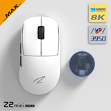 Zaopin Z2 Mini Swappable Switch PAW3950 Wireless Mouse mechkeysshop Z2 Mini Max 8K White(Black Bottom) 