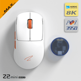 Zaopin Z2 Mini Swappable Switch PAW3950 Wireless Mouse mechkeysshop Z2 Mini Max 8K White(Orange Bottom) 