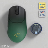 Zaopin ZPW PAW3950 8K Wireless 47g Gaming Mouse mechkeysshop ZPW Black Green 