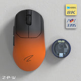 Zaopin ZPW PAW3950 8K Wireless 47g Gaming Mouse mechkeysshop ZPW Black Orange 