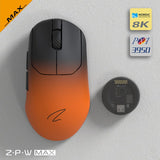 Zaopin ZPW PAW3950 8K Wireless 47g Gaming Mouse mechkeysshop ZPW MAX Black Orange 