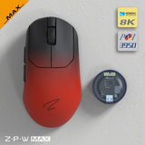 Zaopin ZPW PAW3950 8K Wireless 47g Gaming Mouse mechkeysshop ZPW MAX Black Red 