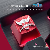 ZOMO PLUS X ONE PIECE Four Emperors Red Haired Shanks Aluminum Artisan Keycap mechkeysshop 