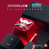 ZOMO PLUS X ONE PIECE Four Emperors Red Haired Shanks Aluminum Artisan Keycap mechkeysshop 