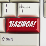 ZOMOPLUS BAZINGA TBBT Theme Aluminum Artisan Keycap mechkeysshop 