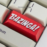 ZOMOPLUS BAZINGA TBBT Theme Aluminum Artisan Keycap mechkeysshop 