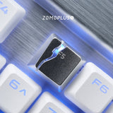 Zomoplus Cracked F5 Aluminum Artisan Keycap mechkeysshop 