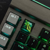 Zomoplus DOTA2 Butterfly Magnetic Aluminum Artisan Keycap mechkeysshop 