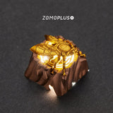 ZOMOPLUS Fantastic Beasts Series - Golden Cicada Translucent Aluminum Artisan Keycap mechkeysshop 