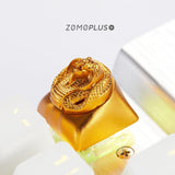 ZOMOPLUS Fantastic Beasts Series - Golden Cobra 3D Aluminum Artisan Keycap mechkeysshop 