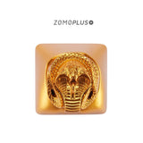 ZOMOPLUS Fantastic Beasts Series - Golden Cobra 3D Aluminum Artisan Keycap mechkeysshop CN Golden Cobra 