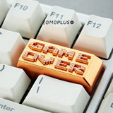 ZOMOPLUS Game Over Aluminum Artisan Keycap mechkeysshop 