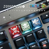 ZOMOPLUS One Piece Aluminum Artisan Keycap mechkeysshop LUFFY ZORO SANJI 