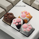 ZOMOPLUS Paw Multi-Color ABS Silicon Artisan Keycap mechkeysshop 