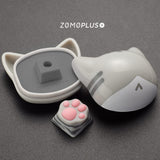 ZOMOPLUS Paw Multi-Color ABS Silicon Artisan Keycap mechkeysshop American Shorthair 