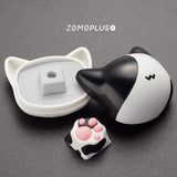 ZOMOPLUS Paw Multi-Color ABS Silicon Artisan Keycap mechkeysshop Cow Cat 