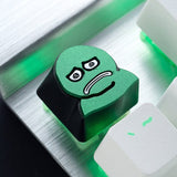 Zomoplus Sad Frog Aluminum Artisan Keycap mechkeysshop 