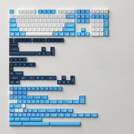Akko Panda/Olivia/Neon/North Carolina Blue MDA PBT Keycaps