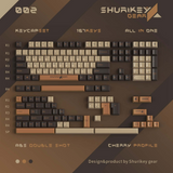 Shurikey Gear 167 Keys Cherry Double Shot ABS Keycaps