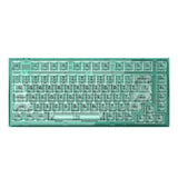 FL·ESPORTS Q75 Green/Blue Full Transparent Mechanical Keyboard