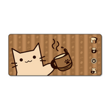 YUNZII Coffee Cat Desk Pad Mouse Mat