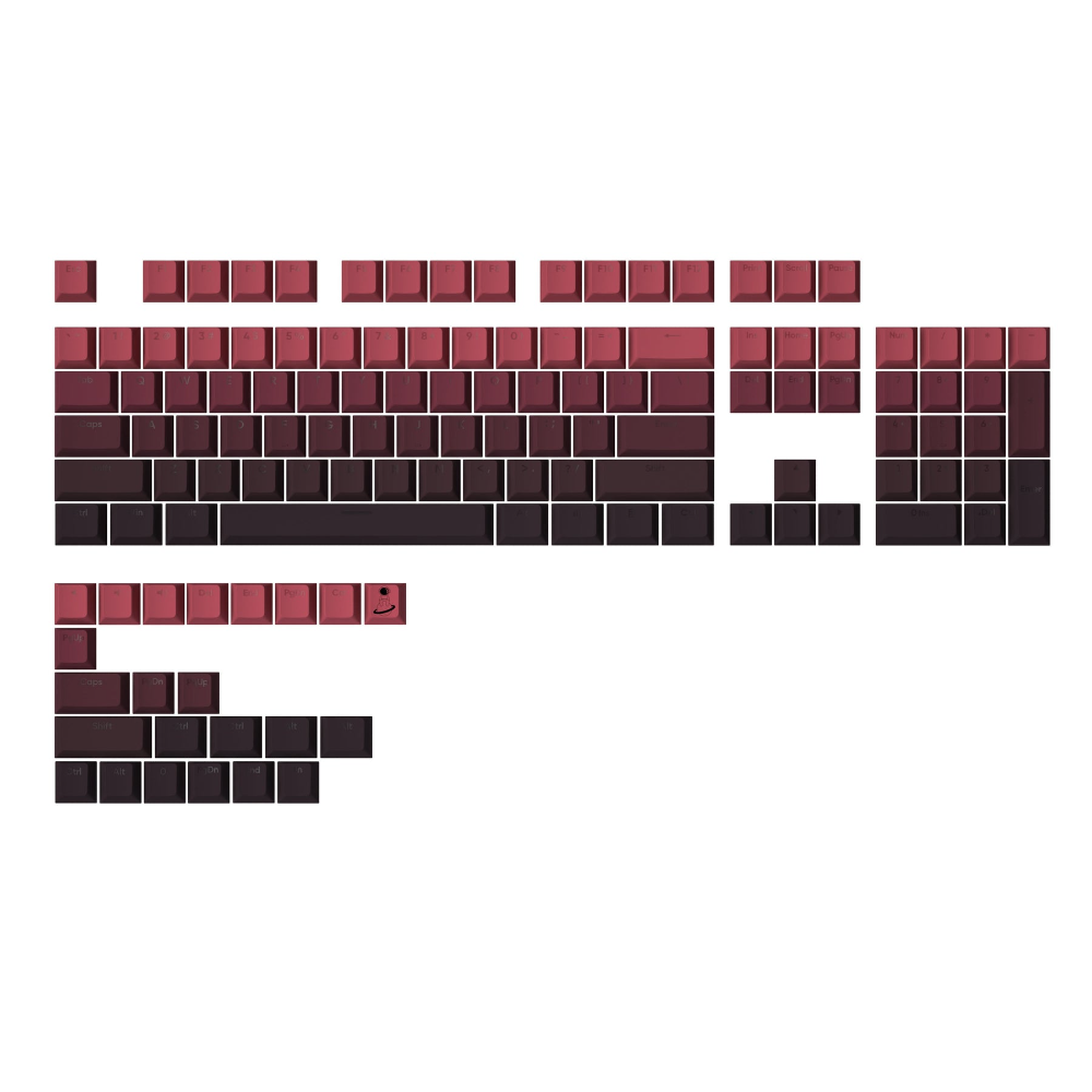 YUNZII Gradient Cherry Profile Keycap Set