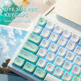 YUNZII YZ84 Mint Wireless Hot-swappable Mechanical Keyboard