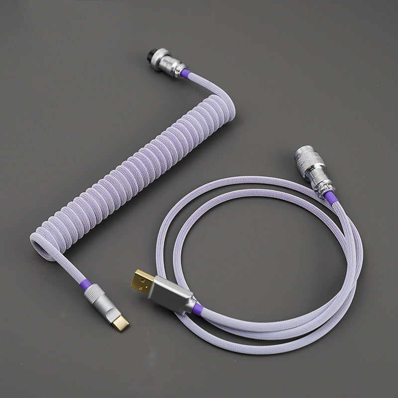 YUNZII Purple Custom Coiled Aviator USB Cable